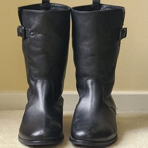 JCrew leather boots. Soft leather .. boots are in very good condition.